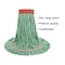 Boardwalk 5 in Looped-End Wet Mop, Green, Cotton/Synthetic, BWK503GNEA BWK503GNEA - alternate 4